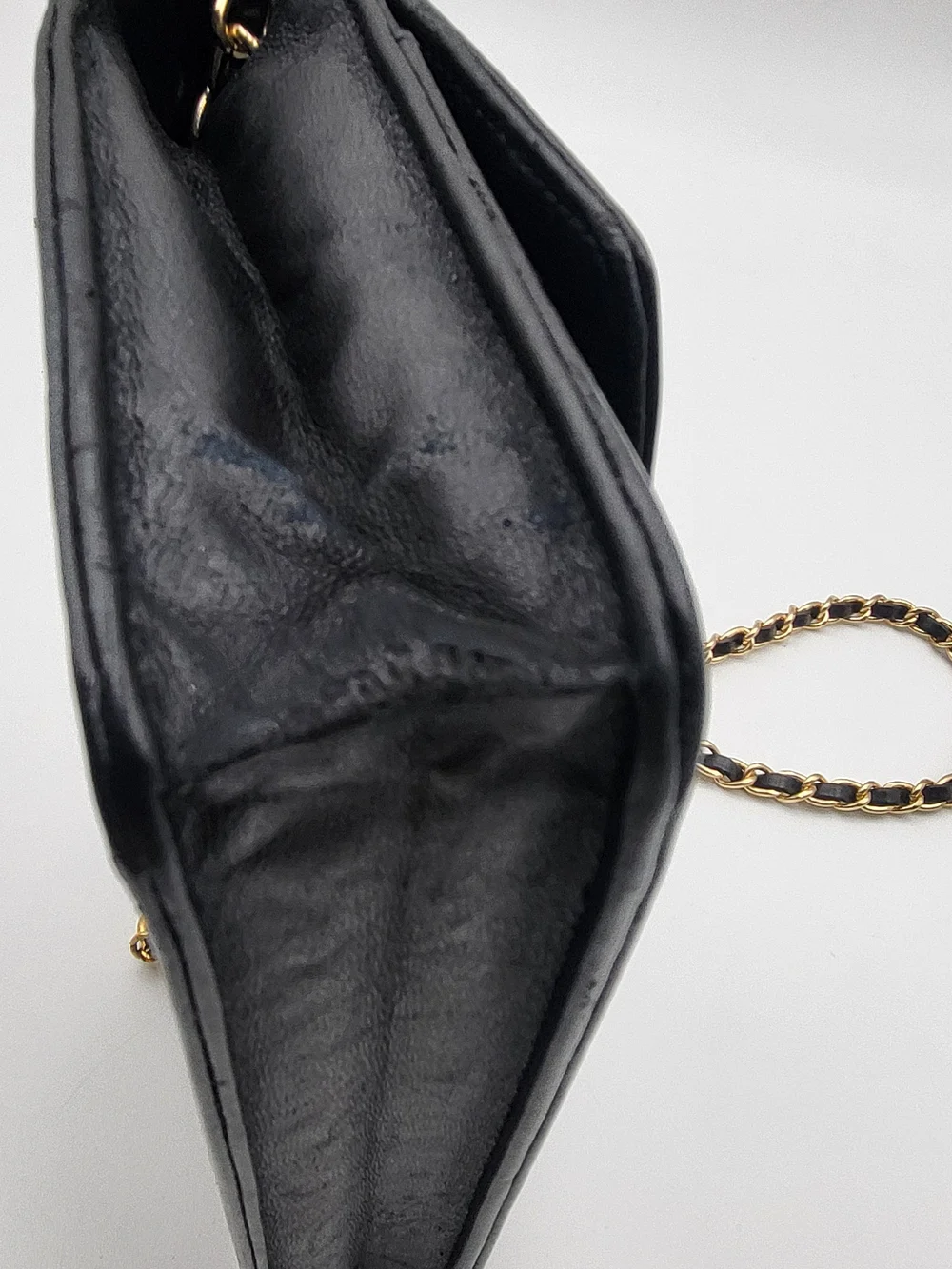 CHANEL Patent Lambskin Leather Timeless CC Wallet On Chain WOC, Authentic..